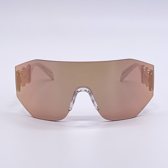 NEW VE2258 1002/7J UNISEX VERSACE SHIELD SUNGLASSES MOD 2258 10027J EYEWEAR - Picture 4 of 14